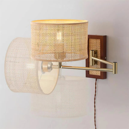 Rattan Art Wall Lamp