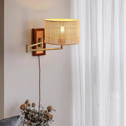 Rattan Art Wall Lamp