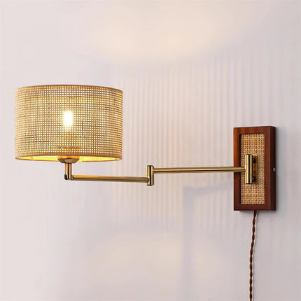 Rattan Art Wall Lamp