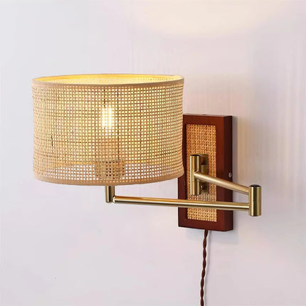 Rattan Art Wall Lamp