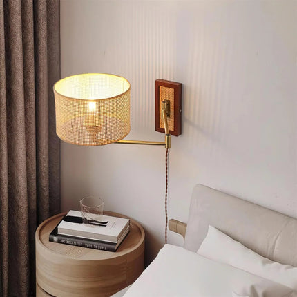 Rattan Art Wall Lamp