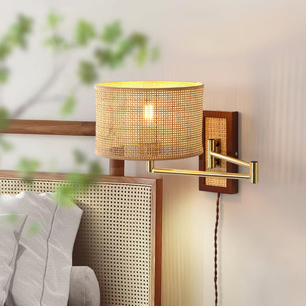 Rattan Art Wall Lamp