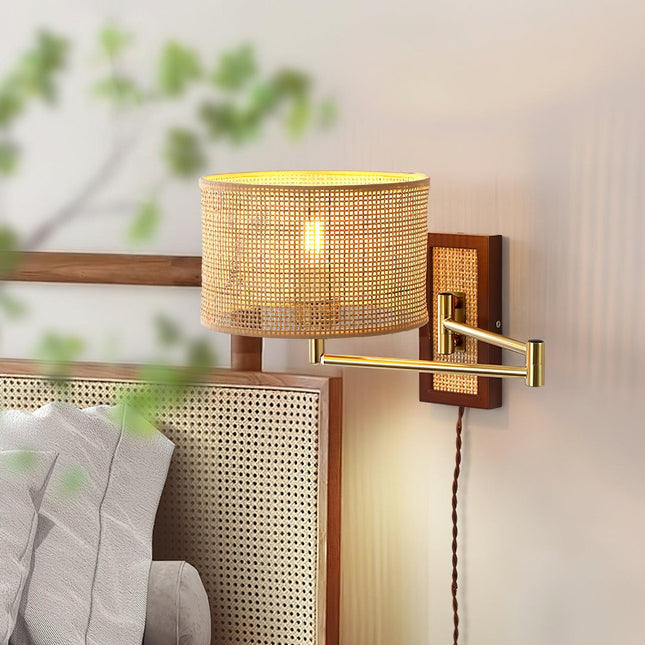 Rattan Art Wall Lamp