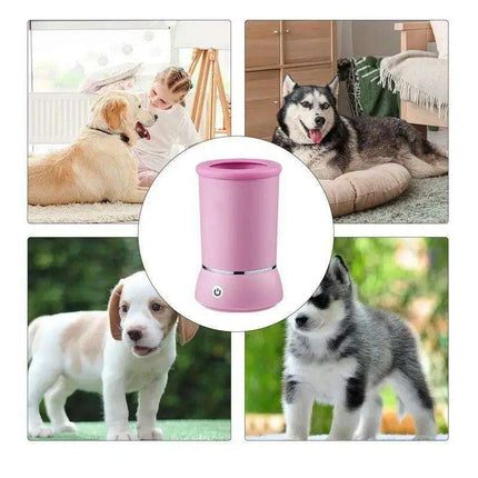 Rechargeable Electric Paw Cleaning Device for Dogs and Cats with Massage Feature - Très Elite