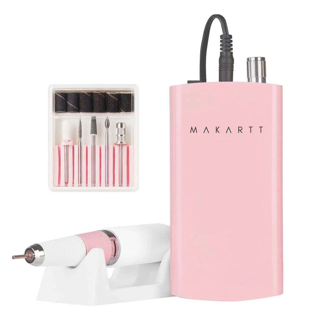 Rechargeable High-Speed Nail Drill Kit with 6 Versatile Grinding Attachments