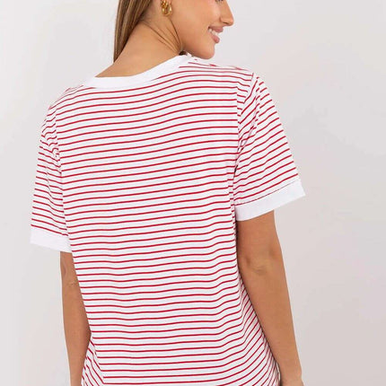 Red Blouse Model 213269 for Women Casual Office Wear - Très Elite