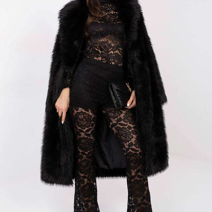 Red Lace Bell Bottom Pants – High-Waisted Formal Trousers - Très Elite