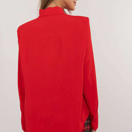 Red Long Sleeve Shirt Model 203731 With Shoulder Pads - Très Elite