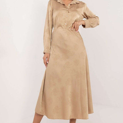 Red Satin Look Skirt 202539 Womens Fashion Italy Moda Chic - Très Elite