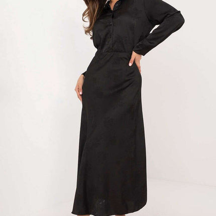 Red Satin Look Skirt 202539 Womens Fashion Italy Moda Chic - Très Elite
