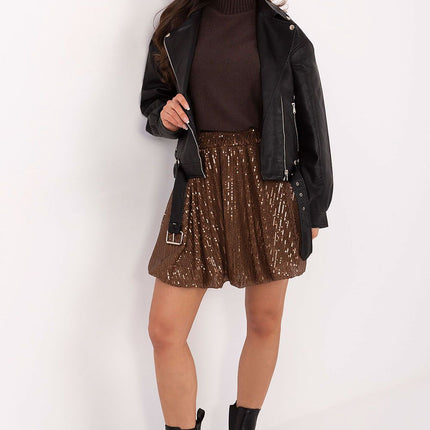 Red Sequin Short Skirt Bomb Cut for Elegant Parties - Très Elite