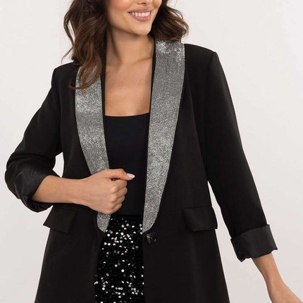 Red Womens Formal Jacket Model 203330 Elegant Silhouette - Très Elite