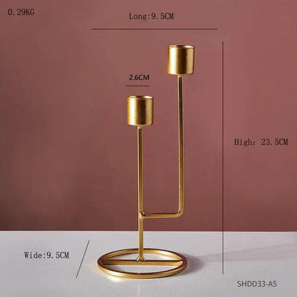 Refined European Iron Candle Holder Set for Timeless Sophistication