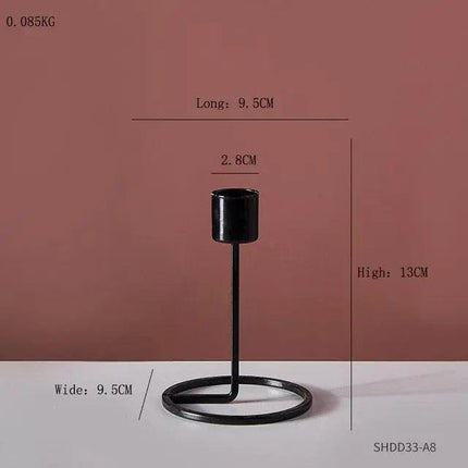 Refined European Iron Candle Holder Set for Timeless Sophistication