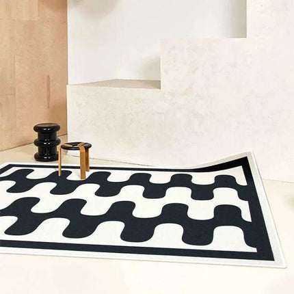 Regal Ruby Luxe Checkerboard Area Rug - Très Elite