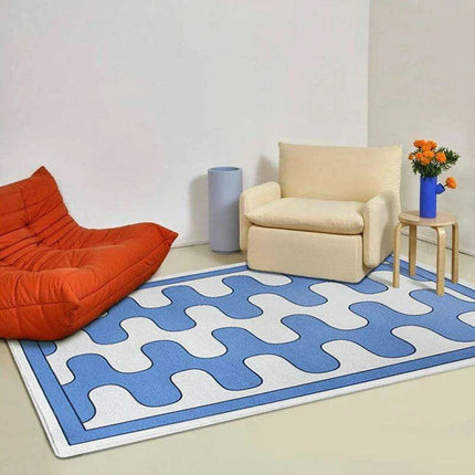 Regal Ruby Luxe Checkerboard Area Rug- Très Elite- Très Elite