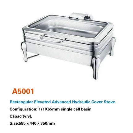Regal Stainless Steel Chafing Dish Set with Hydraulic Warmer and Hot-Water Container- Très Elite- Très Elite