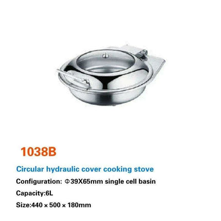 Regal Stainless Steel Chafing Dish Set with Hydraulic Warmer and Hot-Water Container- Très Elite- Très Elite