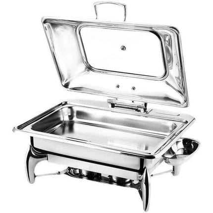 Regal Stainless Steel Chafing Dish Set with Hydraulic Warmer and Hot-Water Container - Très Elite