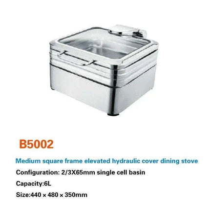 Regal Stainless Steel Chafing Dish Set with Hydraulic Warmer and Hot-Water Container- Très Elite- Très Elite