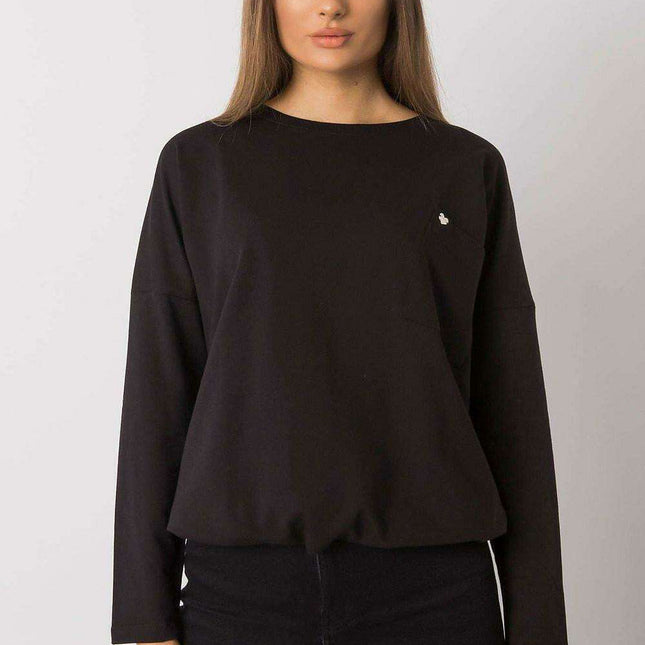 Relaxed Fit Cotton Blouse with Pocket Accent