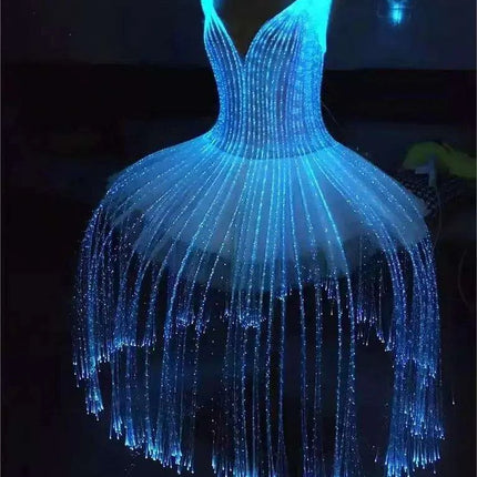 Remote-Controlled Color-Changing LED Ballet Skirt - Customizable Dancewear for Stunning Performances - Très Elite