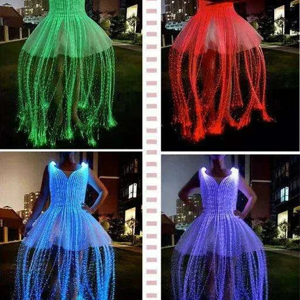 Remote-Controlled Color-Changing LED Ballet Skirt - Customizable Dancewear for Stunning Performances - Très Elite