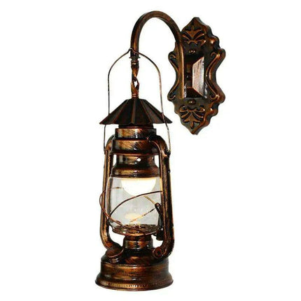 Retro Antique Copper Wall Lantern Sconce - Add Timeless Elegance to Your Home - Très Elite
