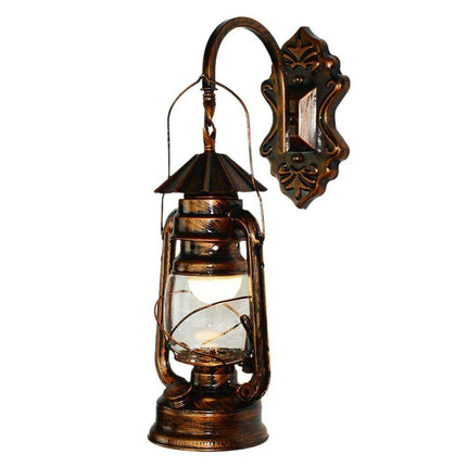Retro Antique Copper Wall Lantern Sconce - Add Timeless Elegance to Your Home - Très Elite
