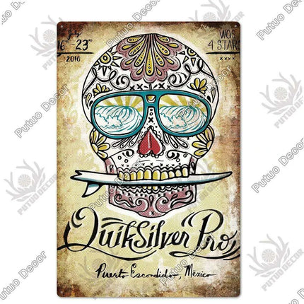 Retro Beer Sign Metal Wall Decor - Timeless Home Bar and Garage Accent - Très Elite