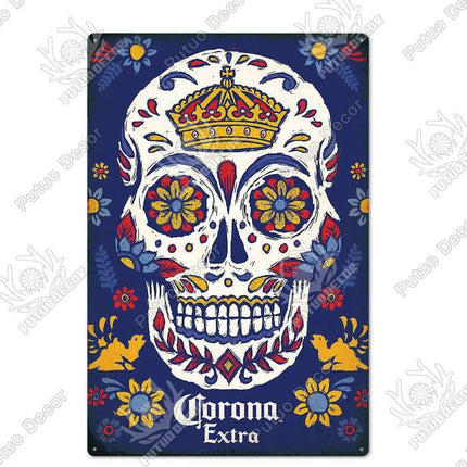 Retro Beer Sign Metal Wall Decor - Timeless Home Bar and Garage Accent..