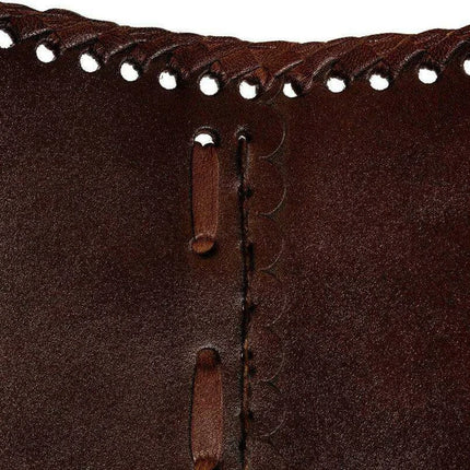Retro Brown Leather Butterfly Chair with Sturdy Iron Frame for Stylish Comfort - Très Elite