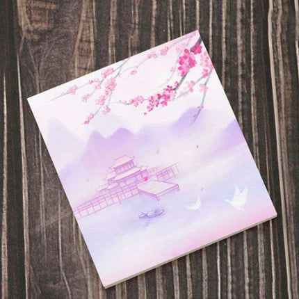 Retro Cartoon Tear-off Notepad - A Must-Have for Stationery Collectors..