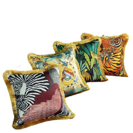 Retro Chic Lumbar Cushion Cover for Elegant Home Styling - Très Elite