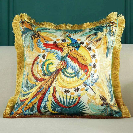 Retro Chic Lumbar Cushion Cover for Elegant Home Styling - Très Elite