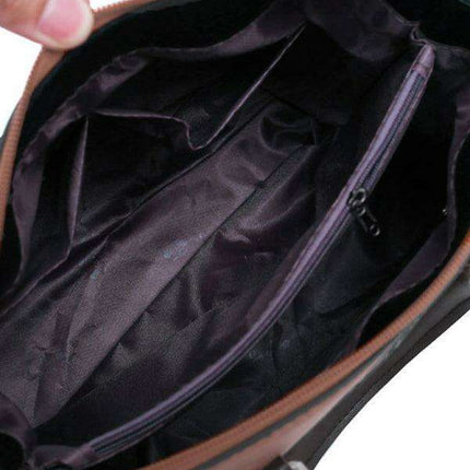 Retro Elegance: Four-Piece Messenger Bag and Purse Set - Très Elite