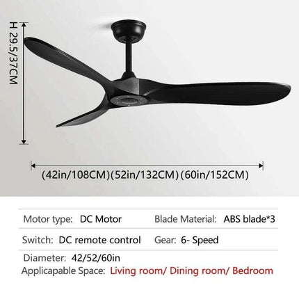 Retro Industrial Ceiling Fan with Remote Control - Chic Air Circulator for Spacious Areas..