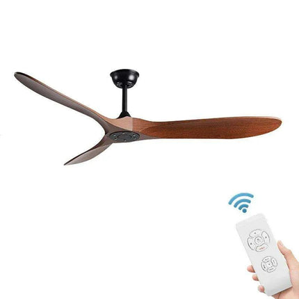 Retro Industrial Ceiling Fan with Remote Control - Chic Air Circulator for Spacious Areas..