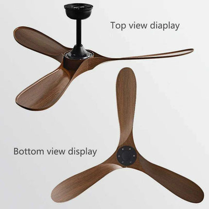 Retro Industrial Ceiling Fan with Remote Control - Chic Air Circulator for Spacious Areas..
