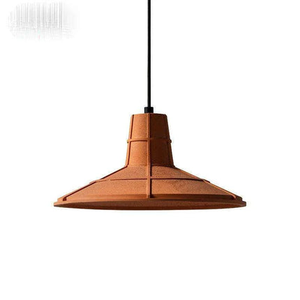 Retro-Inspired Orange Concrete Pendant Light for Contemporary Interiors- Très Elite- Très Elite