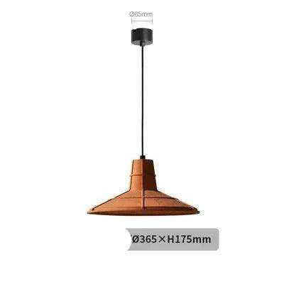 Retro-Inspired Orange Concrete Pendant Light for Contemporary Interiors- Très Elite- Très Elite