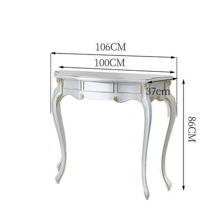 Retro Nordic Elegance Console Table - Timeless Entryway Decor Accent - Très Elite