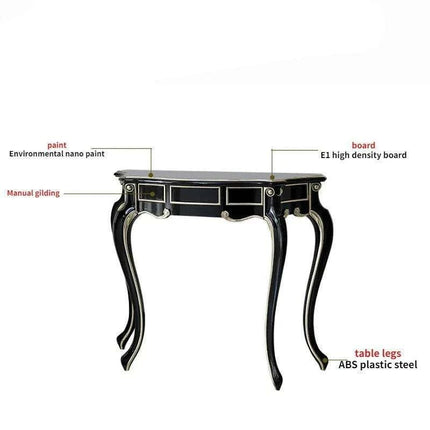 Retro Nordic Elegance Console Table - Timeless Entryway Decor Accent - Très Elite