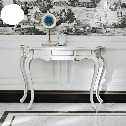 Retro Nordic Elegance Console Table - Timeless Entryway Decor Accent - Très Elite