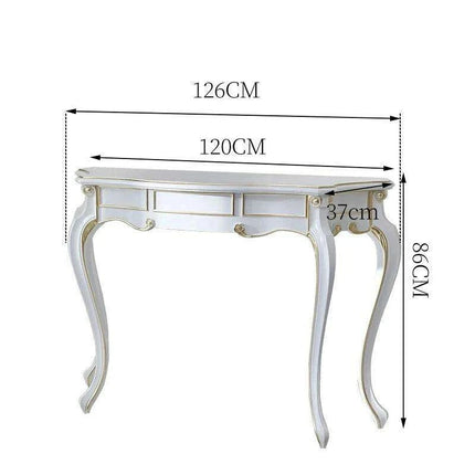 Retro Nordic Elegance Console Table - Timeless Entryway Decor Accent - Très Elite