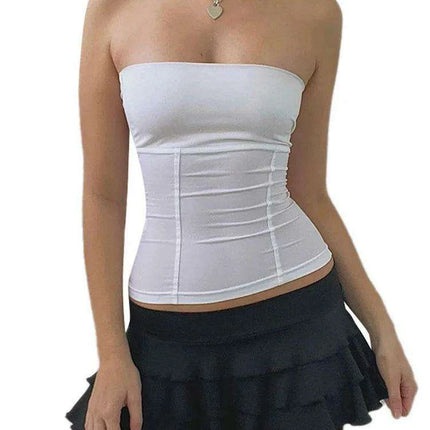 Retro Off-Shoulder Corset Top: Your Essential Y2K Statement Piece - Très Elite