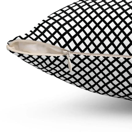 Reversible Black and White Fisheye Patterned Pillowcase - Très Elite
