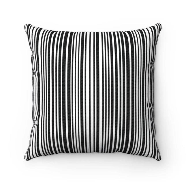 Reversible Black and White Striped Pillow Cover for Chic Home Decor