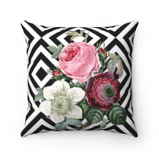 Reversible Botanica Rose Floral Pillow Cover - Transform Your Living Space Elegantly - Très Elite