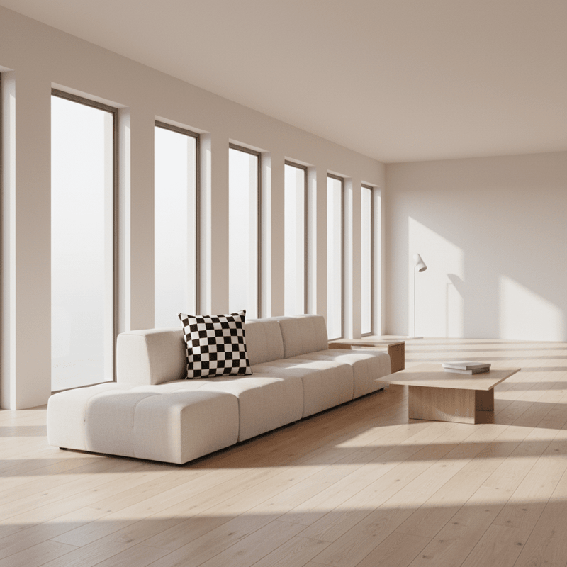 Reversible Chic Black & White Pillow Cover - Très Elite